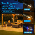Brighfivey Rechargeable LED Gazebo Light Waterproof Hanging Candle Shape 1 Pack