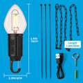 Brighfivey Rechargeable LED Gazebo Light Waterproof Hanging Candle Shape 1 Pack