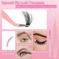 Anforlin Eyelash Extension Kit 280pcs Thick Volume D Curl 14-22mm Black