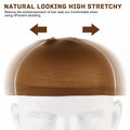 Arcjunys 8Pcs Nylon Stretchy Wig Caps for Women Lace Front Wigs Skin Brown