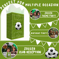 Outego Soccer Party Favor Bags with Stickers 24 Count Green Paper Soccer