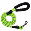 YALAVA Dog Leash 4FT Heavy Duty Reflective Nylon Rope Blue Padded Handle