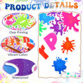 Pasimy 62 Pc 3D Colorful Rainbow Bulletin Board Set DIY Crepe Paper Rolls