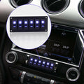 Garfour Marine 6 Gang 5 Pin Red LED Aluminum Rocker Switch Panel