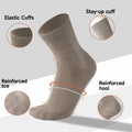 HENNY RUE Men's Cotton Crew & Mid-Crew Socks Casual Mixed Color Size 6-10