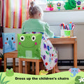 Breling 4 Pcs Animal Chair Covers 15.7x13.8 Inch Elephant Frog Pig Giraffe