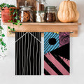Jiudungs Halloween Kitchen Towels Set of 2 Orange 18x26 Inch