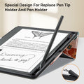 CoBak PU Leather Tablet Case 10.2in 2022/2024 Auto Sleep Wake Pen Holder Orange