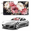 BAHELS Watercolor Black Floral Windshield Sun Shade UV Protector 55x30