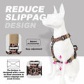 TSPRO Heavy Duty Tactical Dog Harness Adjustable Soft Handle Purple Size L