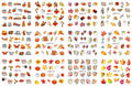 YEFIUO Fall Winter Maple Leaf Pumpkin Nail Art Stickers Water Transfer 12 in 1