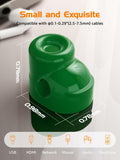 gliship 6 Pack Magnetic Cable Clips Adjustable Cord Holder Green