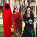 Breathffy Halloween Costume Set Red Cloak & Big-Eyed Headband Unisex