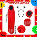 Breathffy Halloween Costume Set Red Cloak & Big-Eyed Headband Unisex