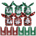 YimeBand 100Pcs Christmas Goodies Gift Bags 6 Styles Small Plastic