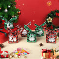 YimeBand 100Pcs Christmas Goodies Gift Bags 6 Styles Small Plastic