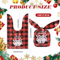 YimeBand 100Pcs Christmas Goodies Gift Bags 6 Styles Small Plastic