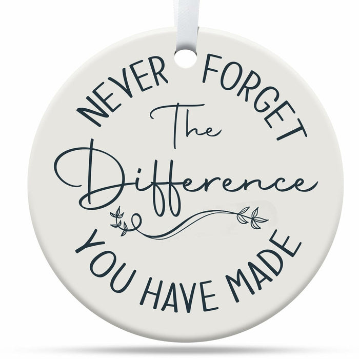 TinhCD Store Thank You Nurse Gift Ceramic Christmas Ornament Elegant