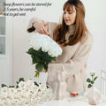 EIGHTOWN DIY Artificial Flowers Indoor 25 Pieces Pink Soap Material