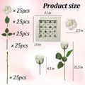 EIGHTOWN DIY Artificial Flowers Indoor 25 Pieces Pink Soap Material