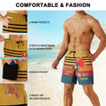 SolAzul Men's Quick Dry Swimming Trunks Board Shorts Blue Size L