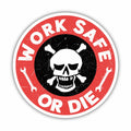GNAART Work Safe or D*e Lineman Hard Hat Sticker 3 Inch 3Pcs Multi Vinyl