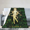 Aswuihz Libra Constellation Flannel Throw Blanket 60x50 Fuzzy Cozy