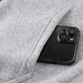 OHSNMAKSL Men's Full Zip Fleece Hoodie Jacket Black/Gray Size XL
