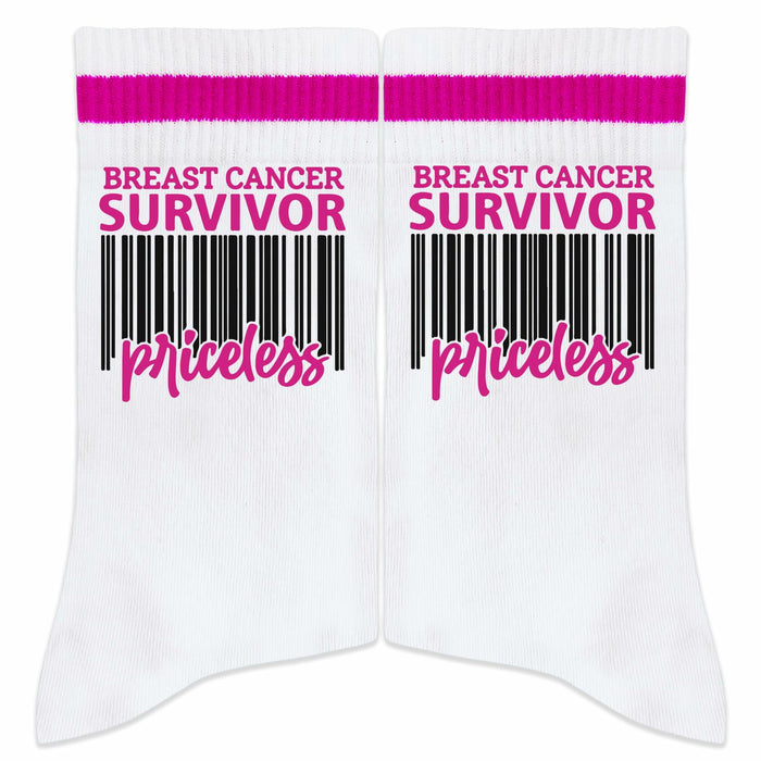 FujLoy Together We Fight Cancer Socks Chemo Awareness Survivor Gift Size 8
