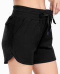 Haimont Women's Heather Grey Cotton Sweat Shorts 4" High Waist Pockets Size XXL
