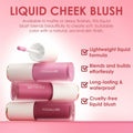 FOCALLURE Silky Cream Liquid Blush Matte Dewy Face Makeup 0.13oz Pack of 1