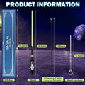 KingVows Light Up Magic Wizard Wand 14.3" Rechargeable Green Cosplay