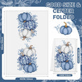 Kinlop 6 Pcs Fall Thanksgiving Blue White Pumpkin Kitchen Towels 16x26 Inch