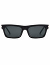 Appassal Retro Rectangular Sunglasses Unisex Black/Dark Gray AP3752 Open Box