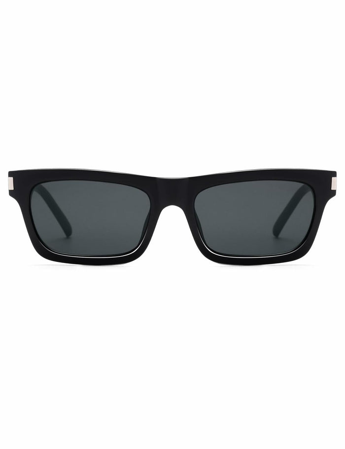 Appassal Retro Rectangular Sunglasses Unisex Black/Dark Gray AP3752 Open Box
