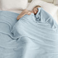 Jungle Star 3 Layer Jacquard Fleece Throw Blanket 50x70 Inch Wave Beige