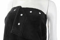 FABBRICA HOME Bamboo Rayon Spa Bath Wrap & Hair Turban Set Navy Blue One Size