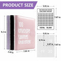 Mashaop 100 Envelope Challenge Binder White PU A4/Letter 13 Pages