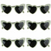 Clcnsusilk 16 Pairs Heart Shaped Sunglasses Bachelorette Party Favors Sage Green