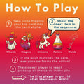 PIRATE WIZARDS Wizards Dragons Unicorns Card Game Fast Action 3-6 Players