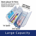 NBX NewmeBox Quicksand Pencil Case with Calculator & Mirror Purple Sakura Night