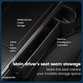 INTMOOD 2 Pack Car Seat Gap Organizer Leather Cup Holder Storage Box Black