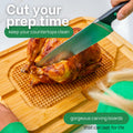 GREENER CHEF 18" XL Organic Turkey Carving Board Wooden Butcher Block