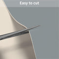 Zinkooat Leather Desk Mat 12x42 Inch 1.8mm Thick Off White Light Gray