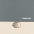 Zinkooat Leather Desk Mat 12x42 Inch 1.8mm Thick Off White Light Gray