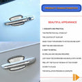 KEVWR 10pcs Bling Rhinestone Car Door Handle Stickers Protective Film Colorful
