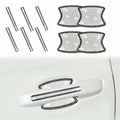 KEVWR 10pcs Bling Rhinestone Car Door Handle Stickers Protective Film Colorful