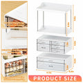 Yieach Acrylic Makeup Organizer Large Skincare Countertop Black