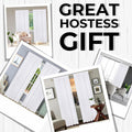 Limecasa Linen White Farmhouse Curtain 50x84 Tab Top Room Darkening 1 Panel