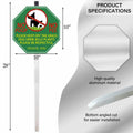 AOOCY All Remind Metal Dog Poop Sign with Stake 10x28in Yard Decor